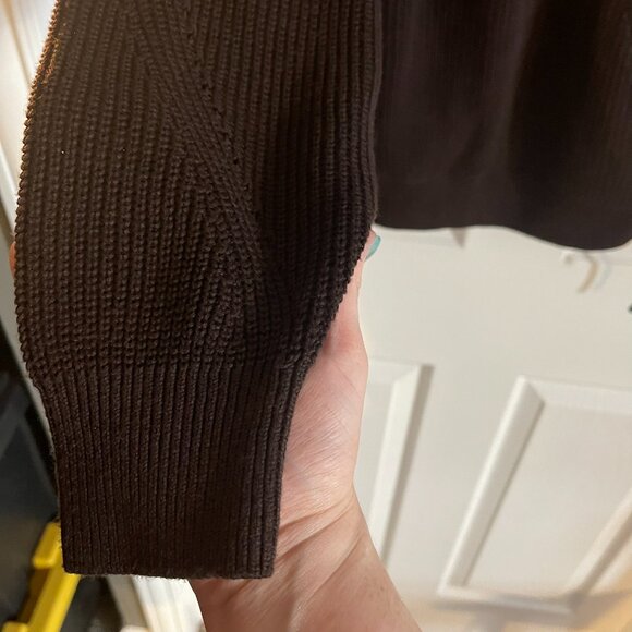 NWOT Women's Wrap Sweater Chocolate-Large - Picture 6 of 14